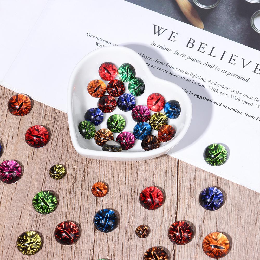 Bộ 20 / 10 Cặp Bóng Mắt Cho Búp Bê|Khủng Long Mắt To Dễ Thương