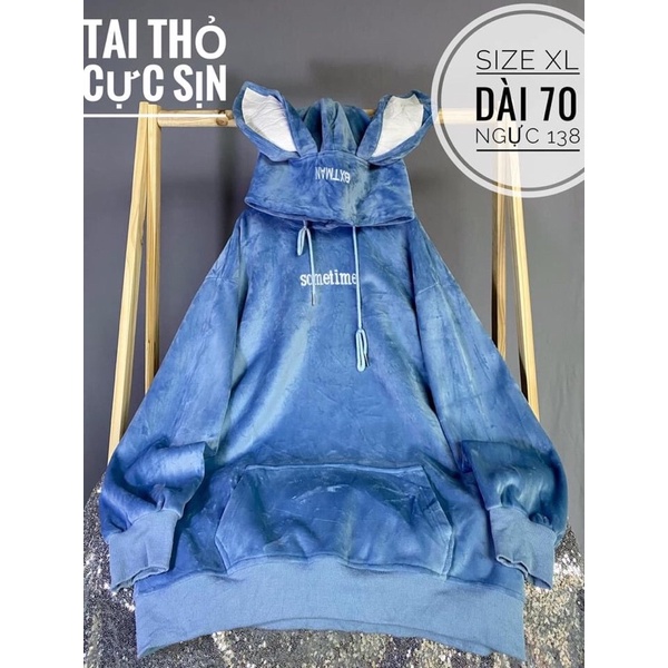 áo nỉ nhung dài tay có mũ Unisex (2han 99%) | BigBuy360 - bigbuy360.vn