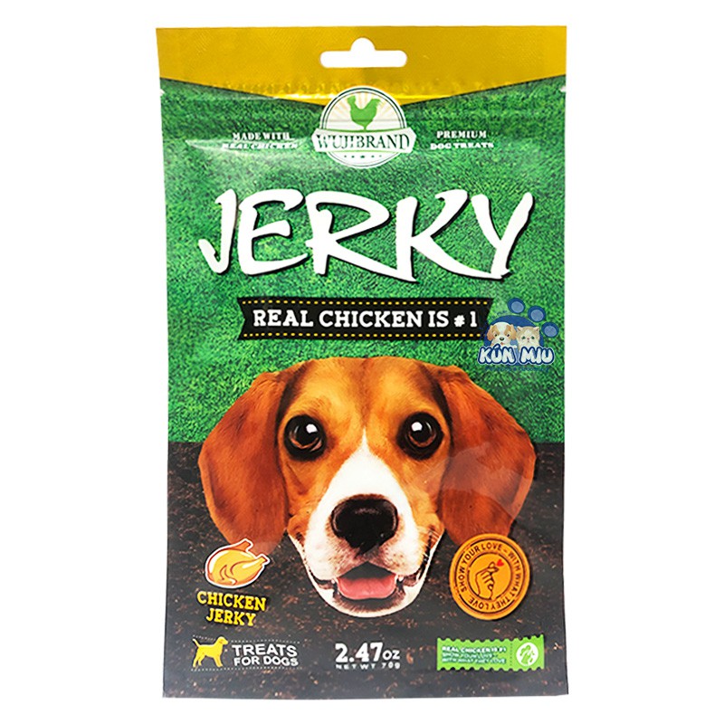 Bánh thưởng cho chó Jerky 70gr nhiều vị