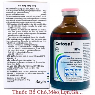 1 lọ Catosal 100ml bổ sung vitamin và dưỡng chất cho chó mèo