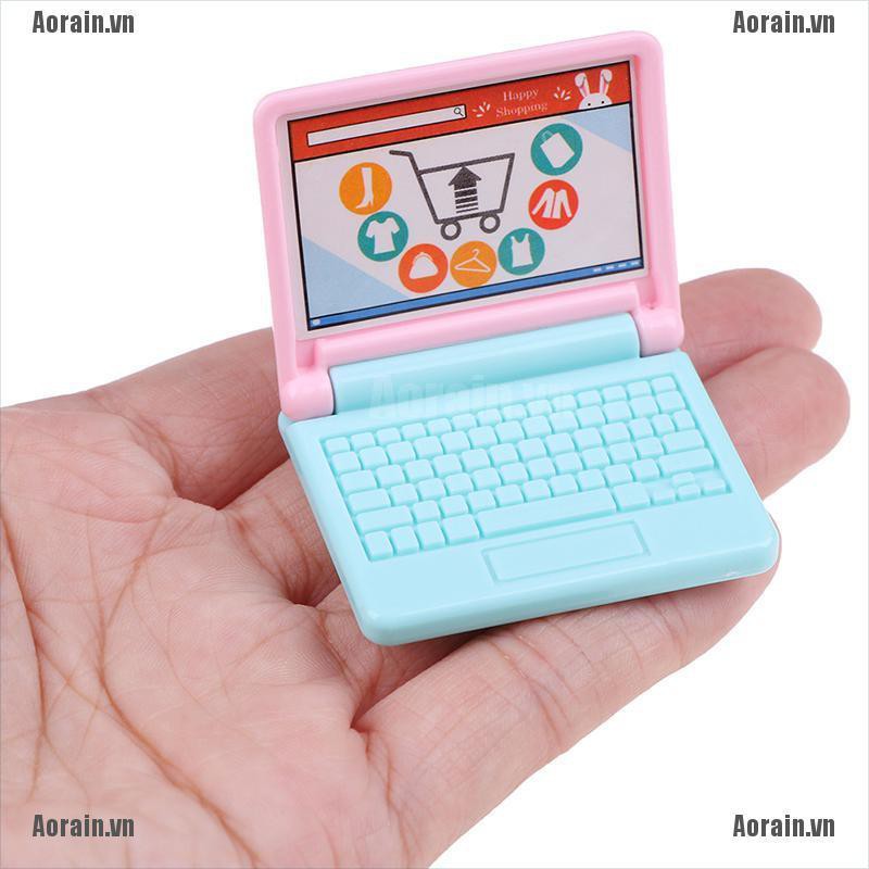 Mô Hình Đèn Và Máy Tính Xách Tay mini Sáng Tạo Cho Nhà Búp Bê