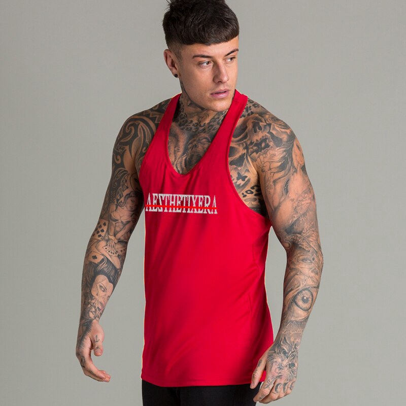 Áo thun ba lỗ không tay bằng cotton dùng luyện tập cơ bắp dành cho nam