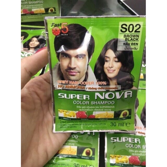 Thuốc nhuộm tóc màu đen SUPERNOVA Thailand