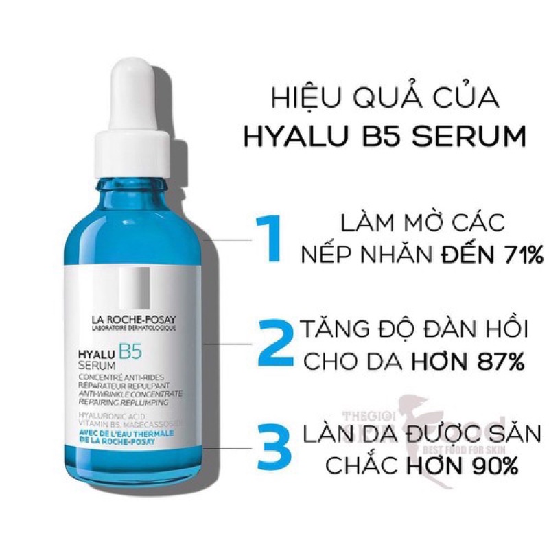 SERUM LA ROCHE-POSAY HYALU B5 phục hồi, EFFACLAR CONCENTRATE LD giảm mụn, VITAMIN C10 mờ thâm, B3 RETINOL giảm lão hoá