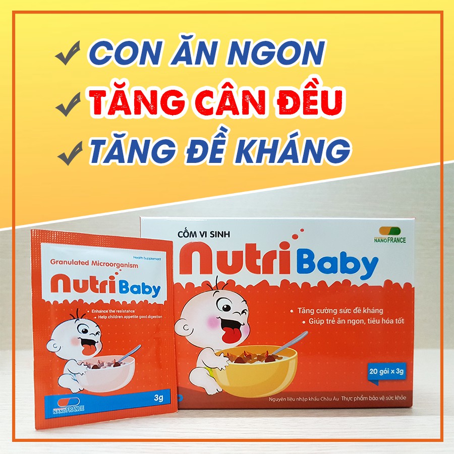 [Kèm Quà Tặng] Nutri Baby Plus - Giúp tăng cường chức năng đường hô hấp. Giảm viêm họng, thanh quản, rát họng