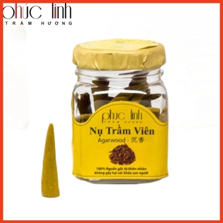Nhang Nụ Trầm Hương-Loại đặc biệt-Viên nhỏ- 30 viên_Trầm Hương Phúc Linh_CAM KẾT KHÔNG HƯƠNG LIỆU VÀ HÓA CHẤT.