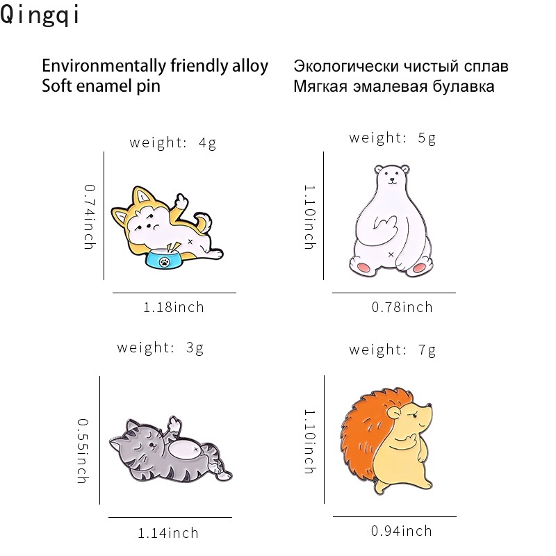 Trâm cài áo Miss Zoe thiết kế kiểu động vật hoạt hình đáng yêu