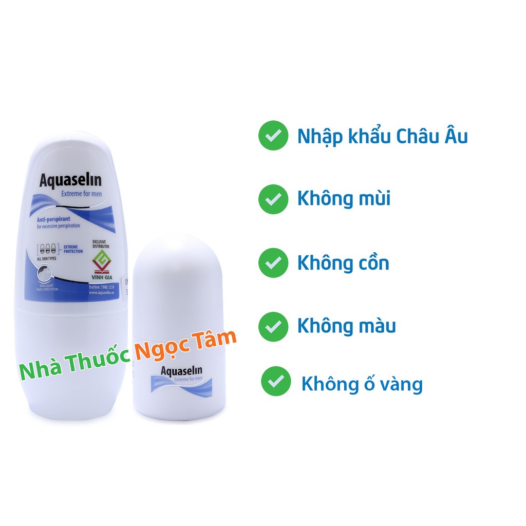 ✔️ Aquaselin Extreme For Men lăn nách khử mùi nam giới, giảm tiết mồ hôi nam Nhập khẩu chính hãng Châu Âu | BigBuy360 - bigbuy360.vn