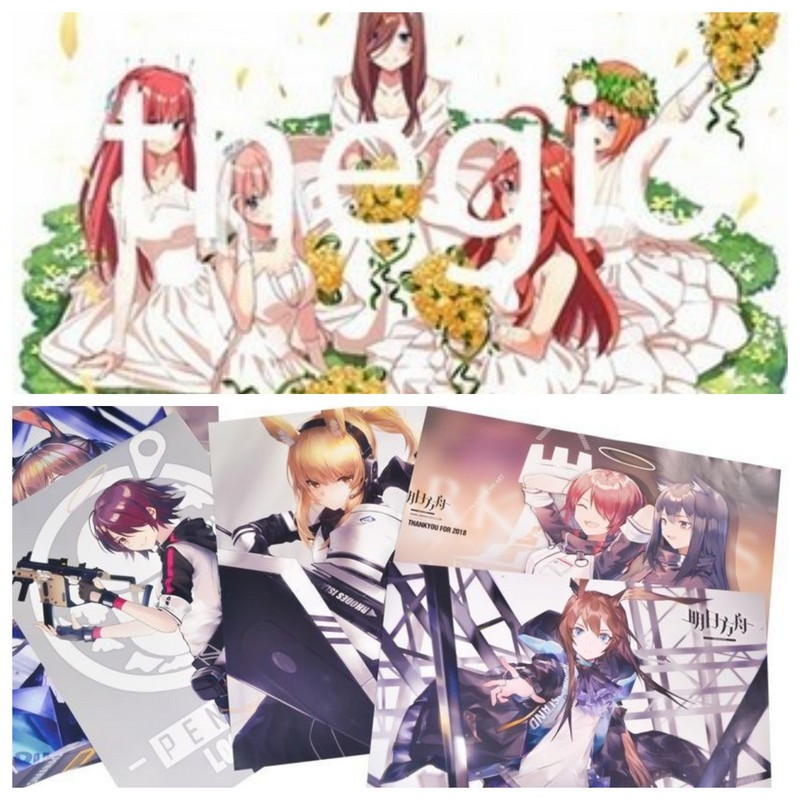 8 tấm poster 4 anime in hình GENSHIN IMPACT CHÚ THUẬT HỒI CHIẾN ảnh đẹp nhiều mẫu