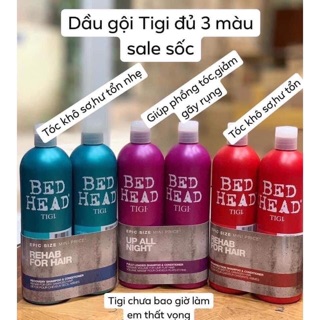 Dầu gội Tigi authentic ( đỏ - xanh - tím)