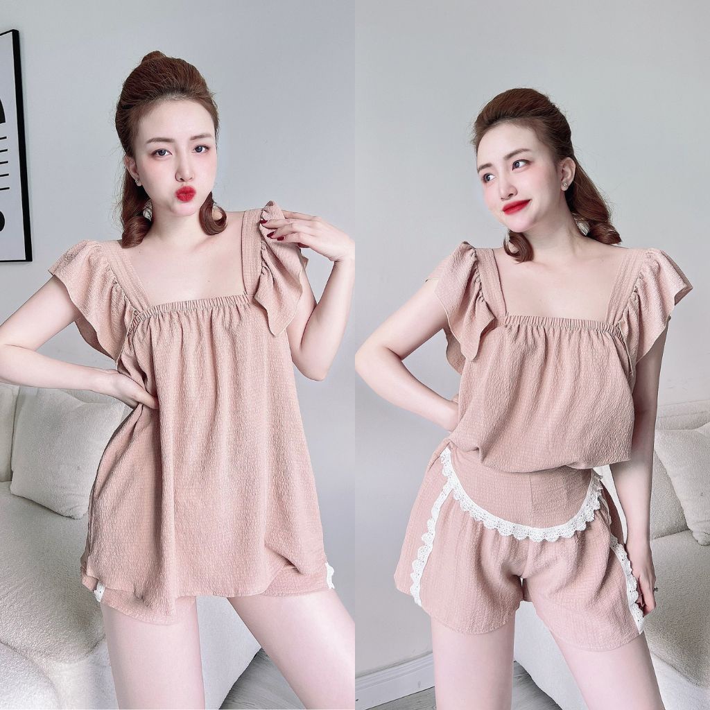 Đồ Ngủ Nữ MIKY, Đồ Ngủ Sexy lụa Dui cao cấp mềm mại xinh xắn &lt; 68KG