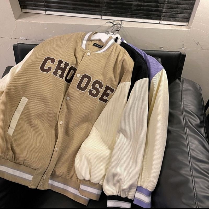 Áo khoác nỉ bomber nam nữ CHOOSE, Áo sweater hoodie nam nữ from rộng unisex | BigBuy360 - bigbuy360.vn