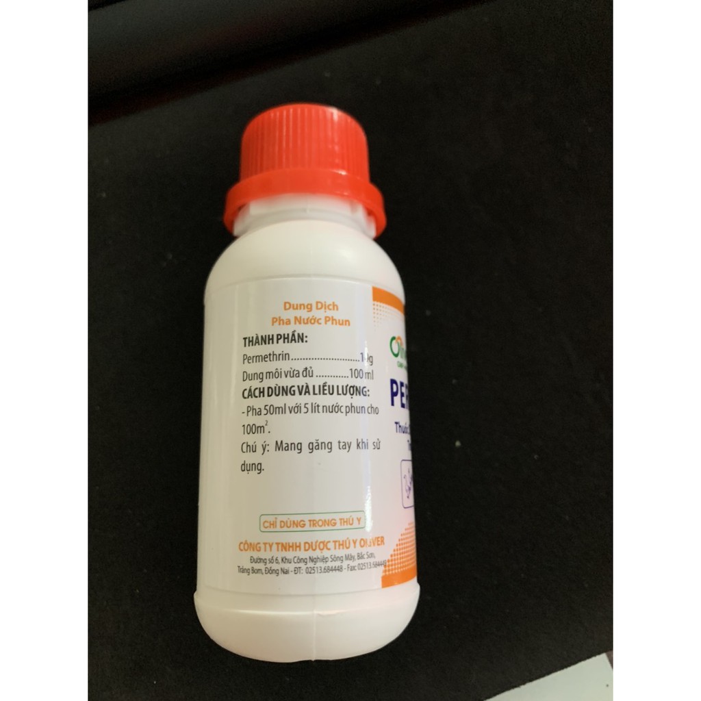 PERMETHIN  50ml -100ml Ruồi, muỗi, mạt trong chăn nuôi