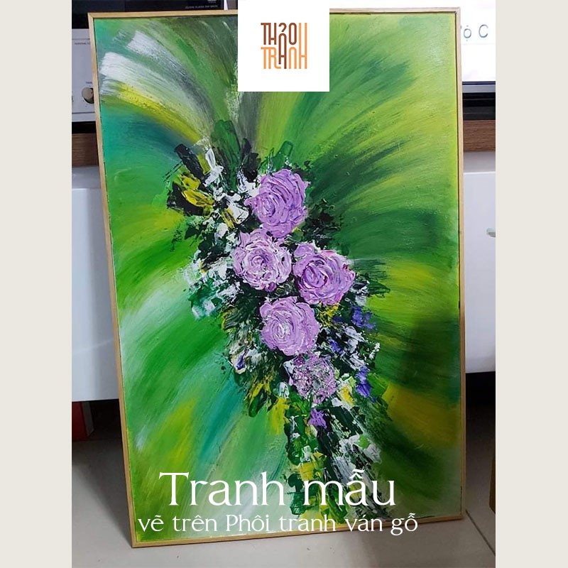 Toan Vẽ Tranh Ván Gỗ 20x30cm Đóng Sẵn Khung, Phôi Vẽ Tranh Treo Tường, Nhiều màu - vẽ màu nước, acrylic, sơn dầu