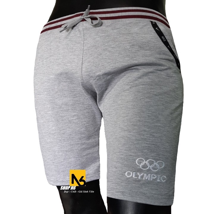 Quần short nam thể thao chất thun co giãn ,quần đùi nam phối bo lưng màu cao cấp ShopN6 - QS2 (nhiều màu)