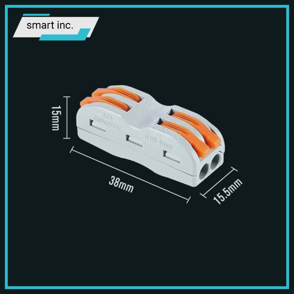 Cọc Nối Dây Điện Cầu Chì Chống Chập 🌈FREESHIP🌈 Cút Nối Dây Điện Thẳng Nhanh 2 Đầu Cầu Nối Dây Chữ T Đi Âm Tường