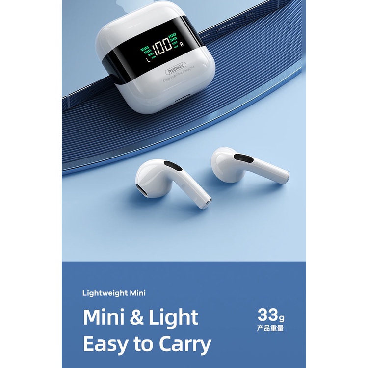 Tai Nghe Bluetooth Remax TWS 10 Plus Hàng Chính Hãng . Thiết Kế Hiện Đại, Âm Thanh Lớn, Độ Bền Cao. Bảo Hành 12 Tháng