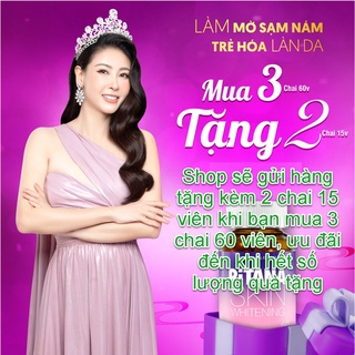 [Mã COSDAY -50K đơn 150K] (CHÍNH HÃNG) Viên uống trắng da RITANA , Có tem tích điểm 2 Lọ 60 Viên Tặng 1 Lọ 15 Viên