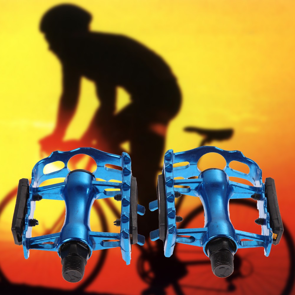 [Chất lượng cao] 1 Cặp xe đạp leo núi hợp kim nhôm BMX Xe đạp leo núi 9/16 "Bàn đạp phẳng