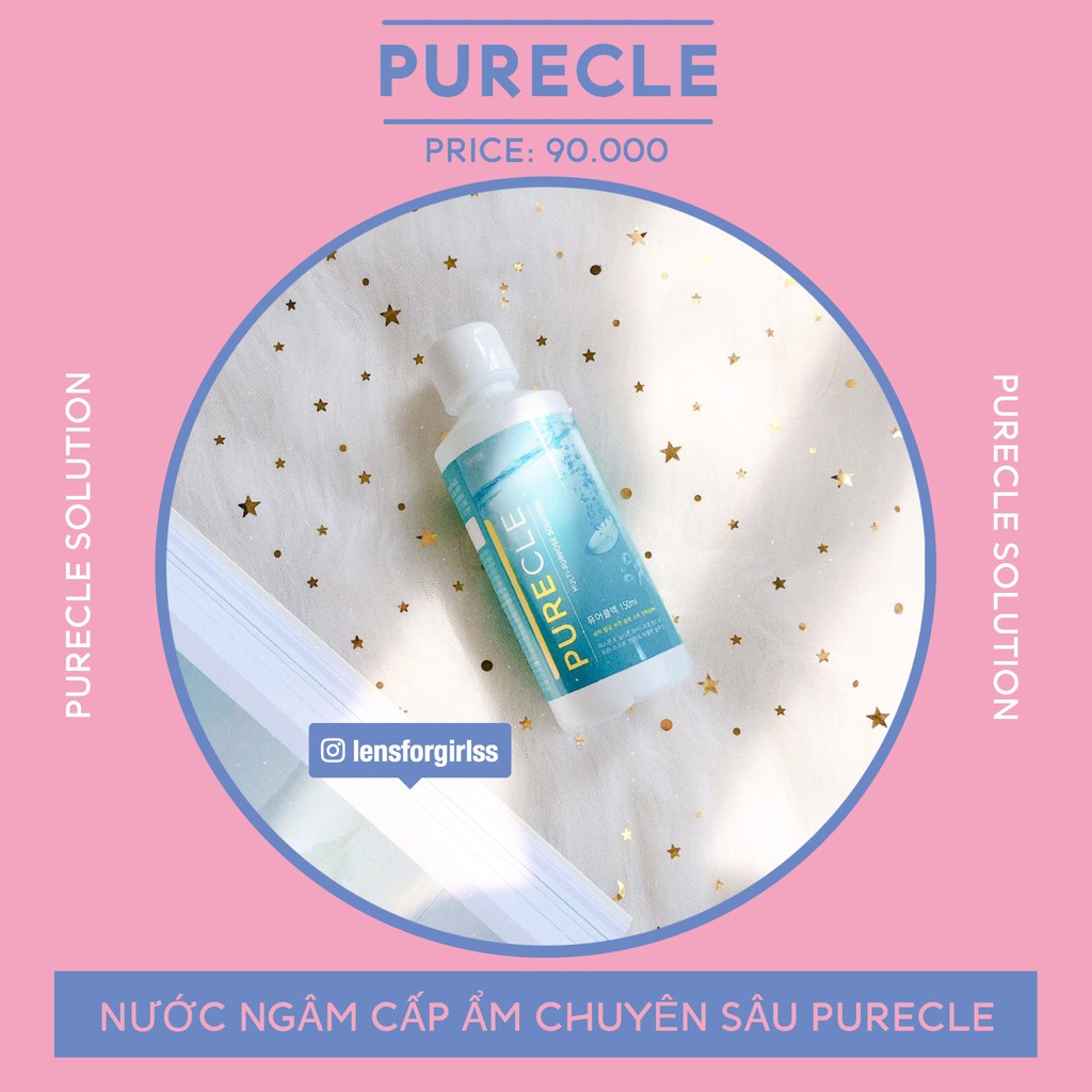 <Hàng mới về> Nước ngâm lens cấp ẩm chuyên sâu PURECLE KOREA của Olens (150ml)