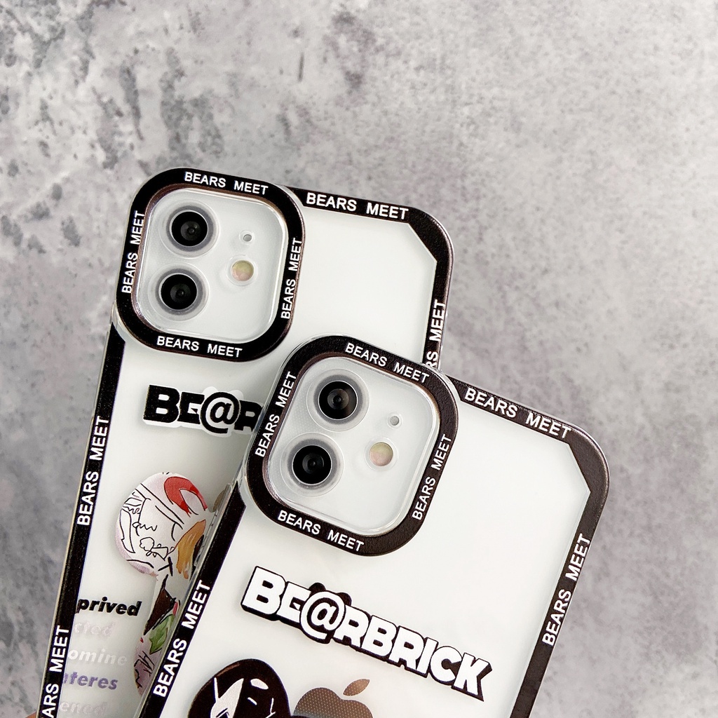 Ốp Điện Thoại Tpu Mềm Chống Sốc In Hình Gấu Bạo Lực Cho iPhone 11 12 13 pro max XS X XR XSMax 7 8 6 6s plus SE 2020