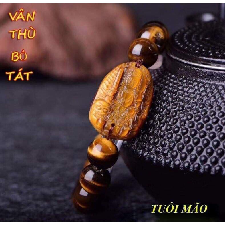 Vòng Tay Phật Bản Mệnh Đá Mắt Hổ