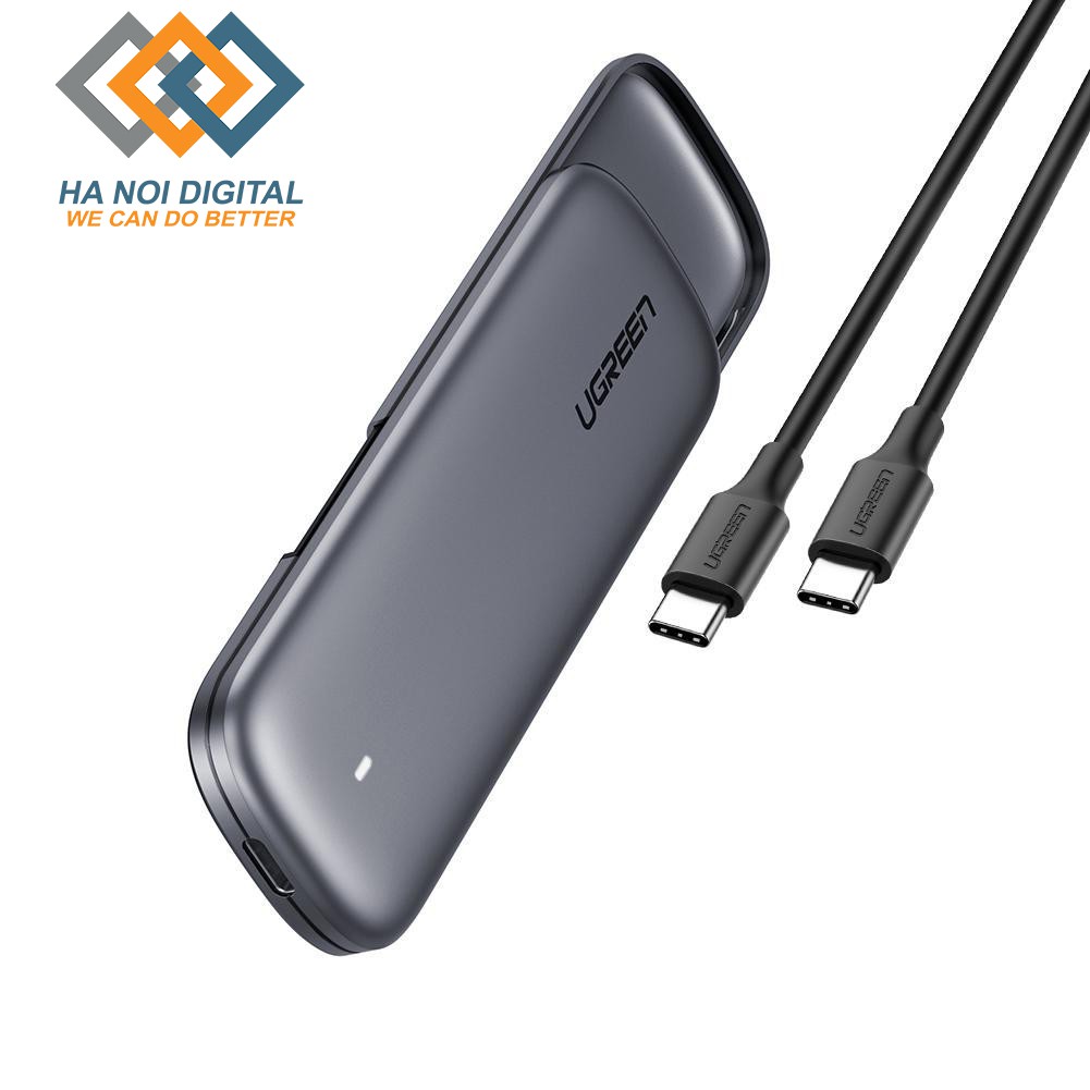 Box ổ cứng ssd 120Gb 240Gb 248Gb 256Gb 512Gb M2 NVME 10gbps Màu Xám Ugreen 60354