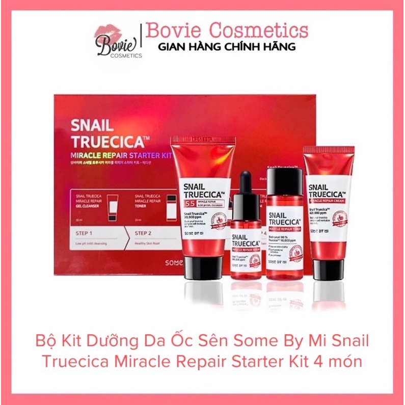 Bộ Kit Dưỡng Da Ốc Sên Some By Mi Snail Truecica Miracle Repair Starter Kit
