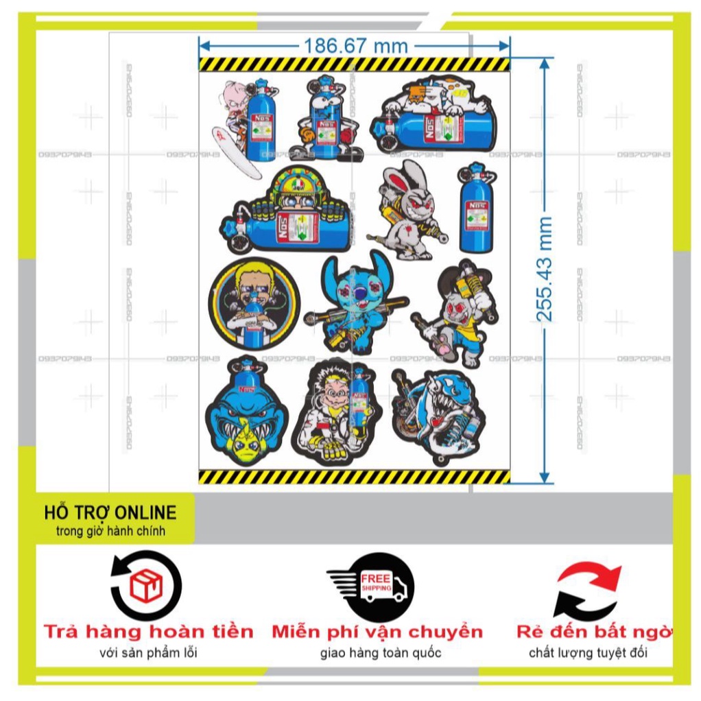 LOGO STICKER DÁN XE MÁY L 20 - DUNG DECAL