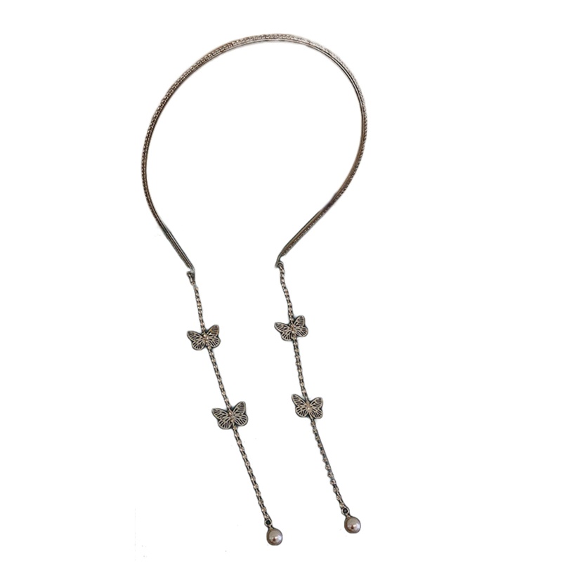 Băng Đô Cài Tóc Đính Ngọc Trai Giả Lấp Lánh Thời Trang Mùa Hè Cho Nữ