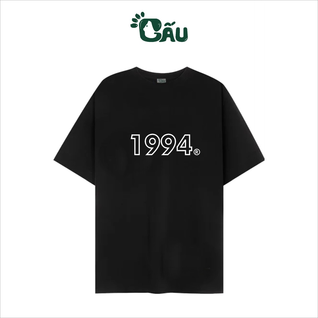 Áo thun tay lỡ Gấu 194 unisex form rộng, vải coton mềm mịn co dãn 4 chiều - GAU1994
