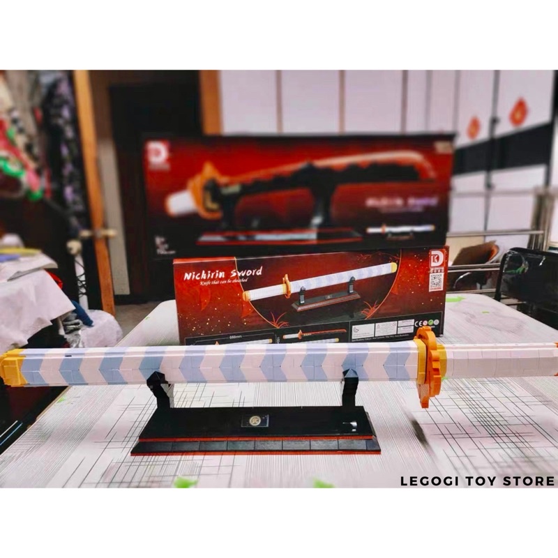 Đồ chơi mô hình Legogi lắp ráp KIẾM VIÊM TRỤ RENGOKU ZORO GETSU THANH GƯƠM DIỆT QUỶ Demon Slayer