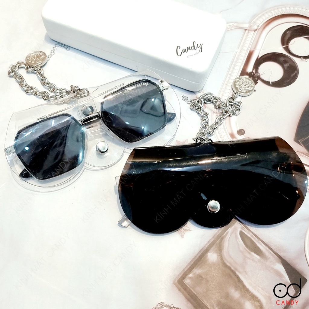 Bao đựng kính cao cấp có dây xích