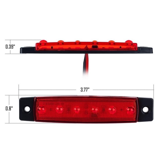 Đèn LED 6 bóng gắn hông xe tải