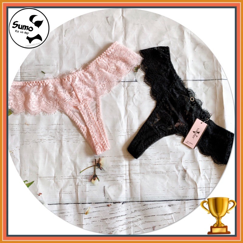 Combo 3 quần lọt khe - quần lót lọt khe ren mềm cao cấp Q8004 secxy, gợi cảm. Ảnh và video thật.