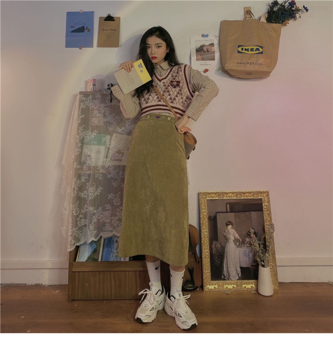 Áo Khoác Len Không Tay Cổ Chữ V Dáng Ngắn Phong Cách Retro | BigBuy360 - bigbuy360.vn