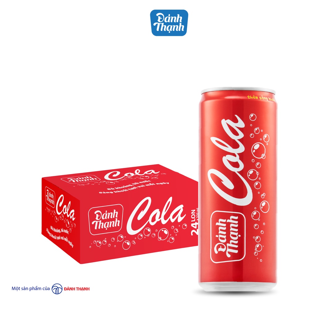 Lốc 6 lon Đảnh Thạnh Có Ga Khoáng Cola 330ml