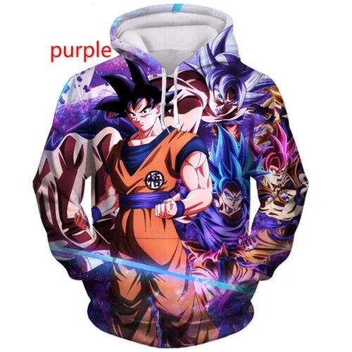 Áo Hoodie In Họa Tiết Dragon Ball Z Goku 3D Độc Đáo Thời Trang Cho Nam