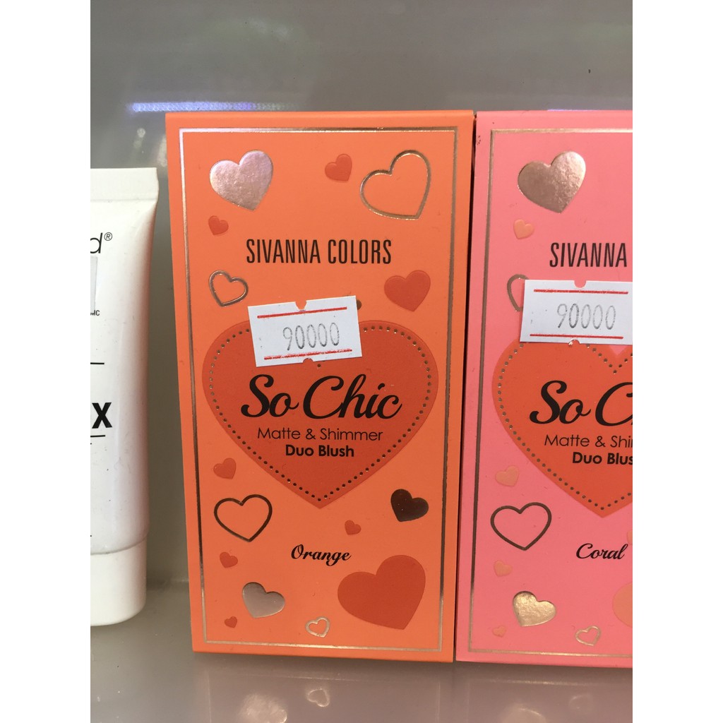 Phấn Má Sivanna Colors So Chic Matte &amp; Shimmer Duo Blush