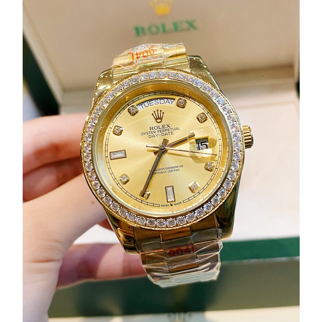 Đồng hồ nam Rolex DateJust 36mm máy cơ Miyota Nhật cao cấp, khung thép không gỉ 904l