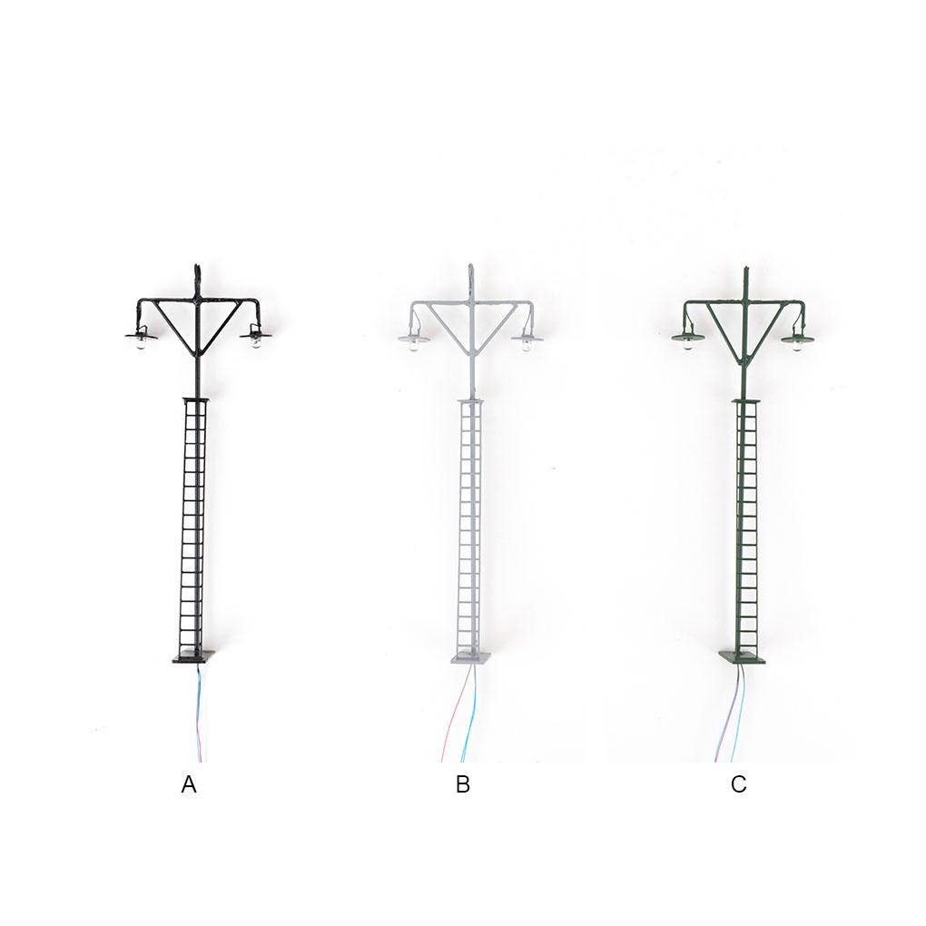 Mô Hình Đèn LED Mini Hai Đầu Ánh Sáng Trắng Ấm Trang Trí Sân Vườn