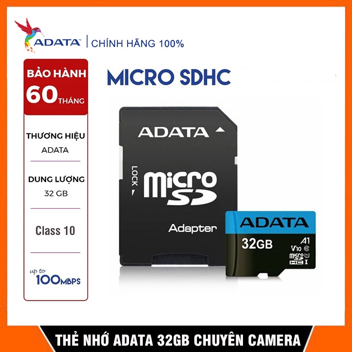 Thẻ nhớ Chính hãng ADATA | LEXAR - 32Gb64Gb tốc độ cao chuyện dụng cho Camera IP wifi, Camera Hành trình - AnPhuStore