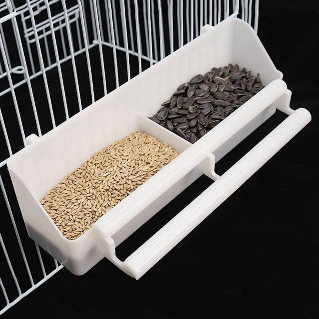 Khay Đựng Thức Ăn Bằng Nhựa Tiện Dụng Cho Chim Cảnh