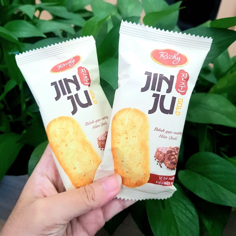 Bánh gạo JinJu  Richy vị bò nướng tiêu