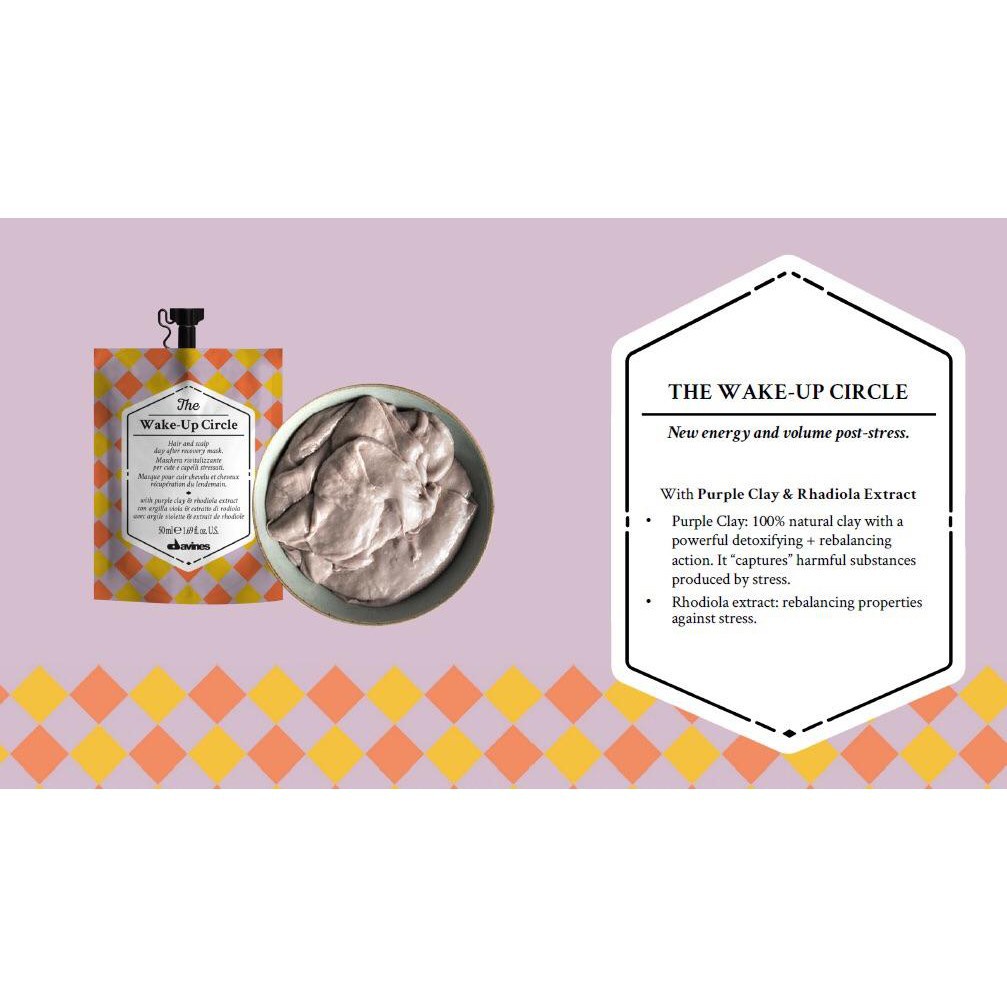 [ TẶNG MŨ ] Mặt Nạ Tái Tạo Sức Sống Cho Tóc Và Da Đầu Davines The Wake Up Circle 750ml