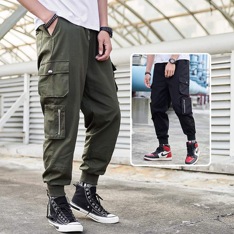 Quần Jogger Thun Nam Túi Hộp Bo Gấu Phối Túi Khóa Kéo Kiểu Dáng Độc Lạ Cá Tính JOGGER NAM 9000027C7