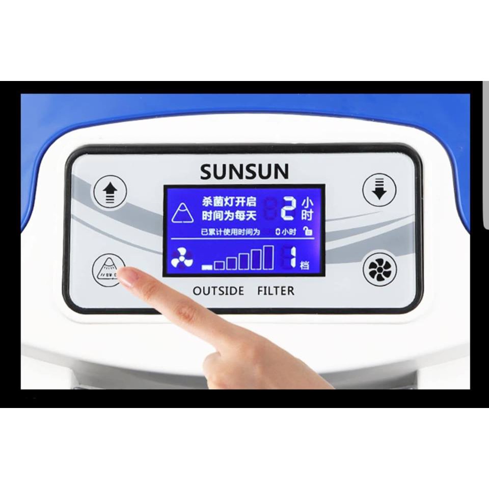 [ Hot Giá Sỉ ] Lọc Thùng Điện Tử SunSun HW3000 Tích Hợp UV và Điều Chỉnh Công Suất Lọc Theo 6 Cấp Độ Cho Bể Cá Cảnh