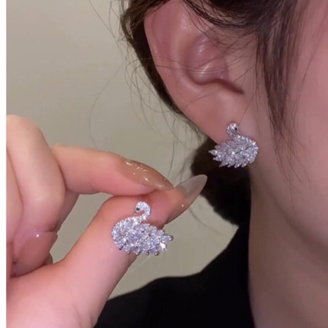 bông tai đẹp tinh sảo bạc chuẩn MC