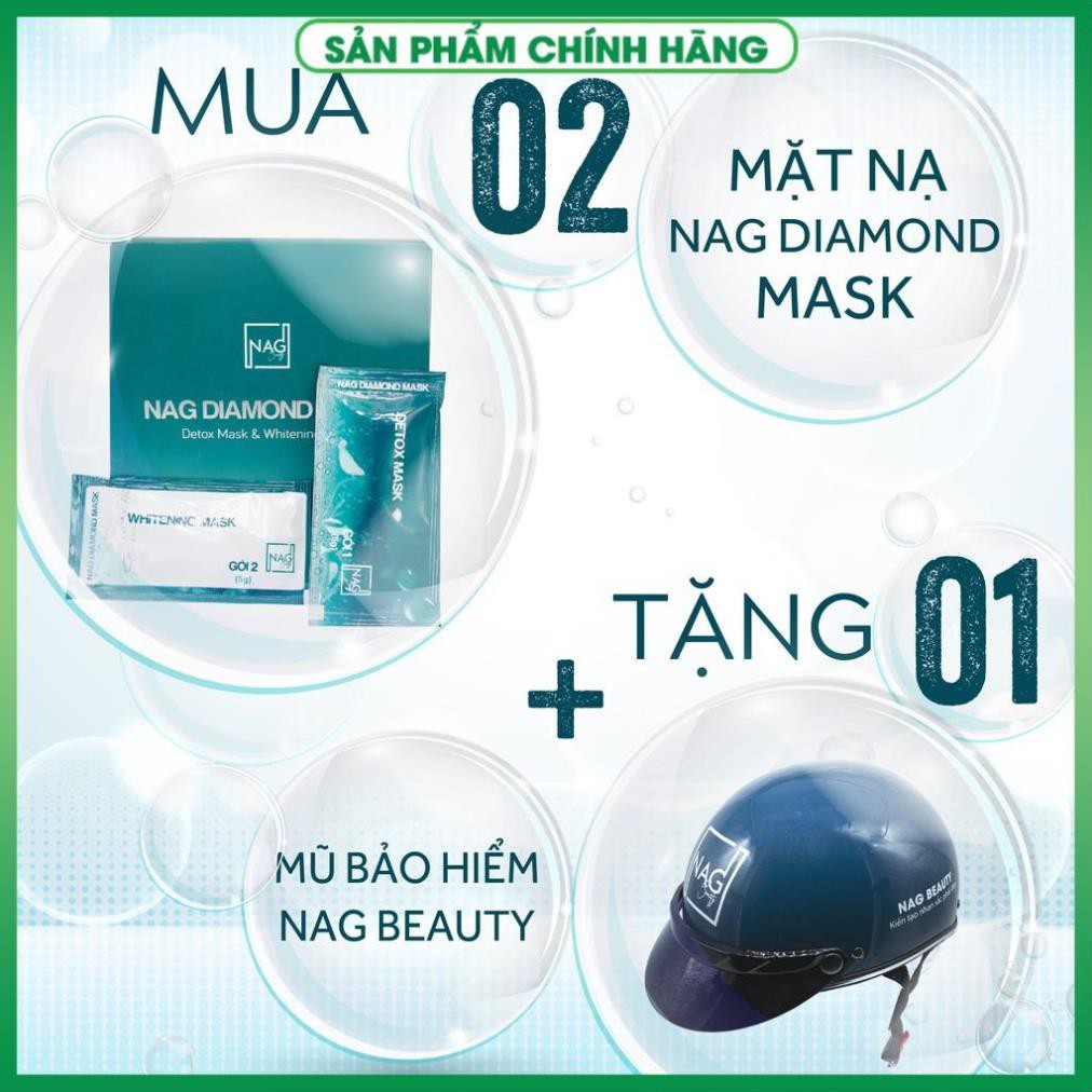 Bộ đôi mặt nạ N.A.G DIAMOND MASK giúp dướng trắng da, mờ thâm nám dưỡng ẩm toàn diện ngày và đêm | Thế Giới Skin Care