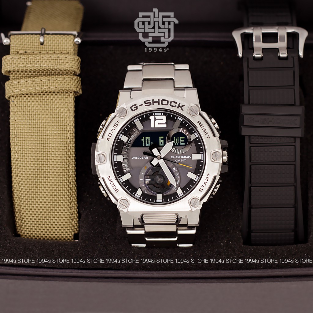 Đồng hồ nam Casio G-Shock GST-B300 / GST-B300E-5A chống va đập, kèm 2 dây thay thế, chống nước 200m, hàng chính hãng